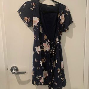 Abercrombie and Fitch floral wrap dress